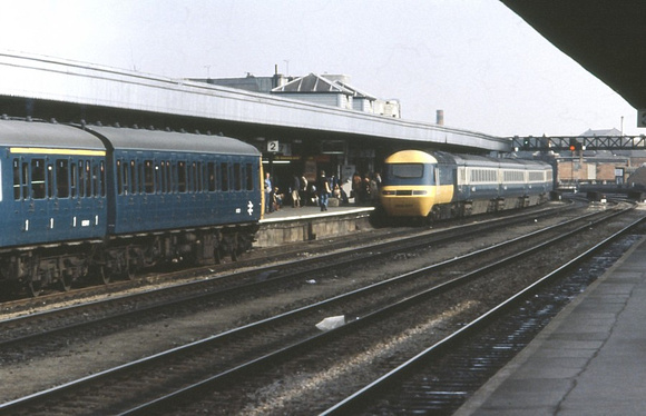 DMU and IC125 Cardiff 1979