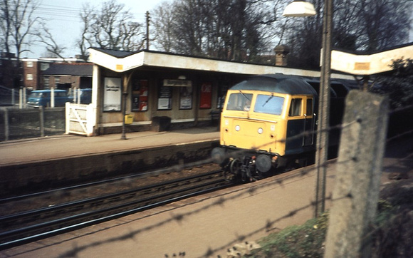 class 47 Burgess Hill 1980