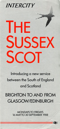 Sussex Scot Leaflet front 1988 SC