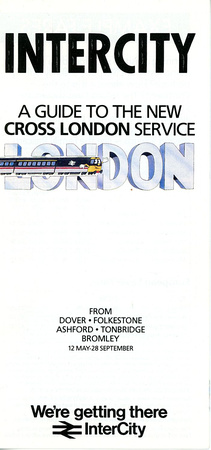 Intercity Cross London leaflet