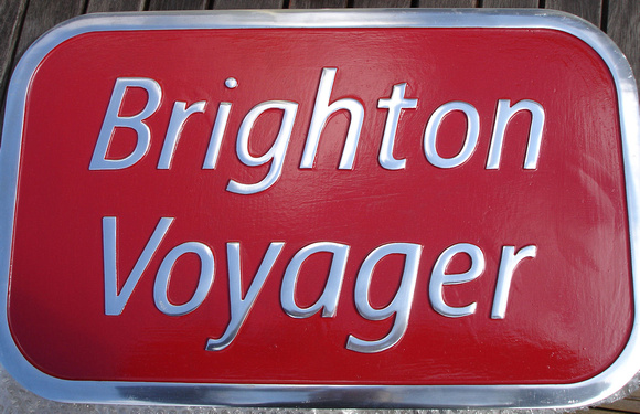 220022 Brighton Voyager nameplate ACG