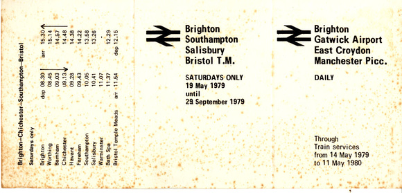 1979 Brighton to NW anD SW TT